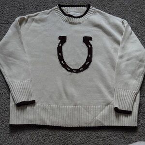 Soho & Stella Horseshoe Crewneck Sweater, S
